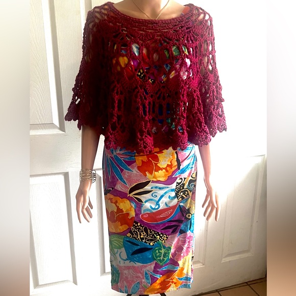 Lauren Ralph Lauren colorful tropical floral faux wrap bodycon dress size M NWOT - Picture 4 of 14